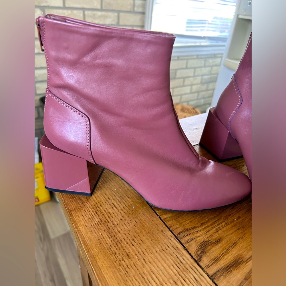 ASOS Leather Pink Boots
